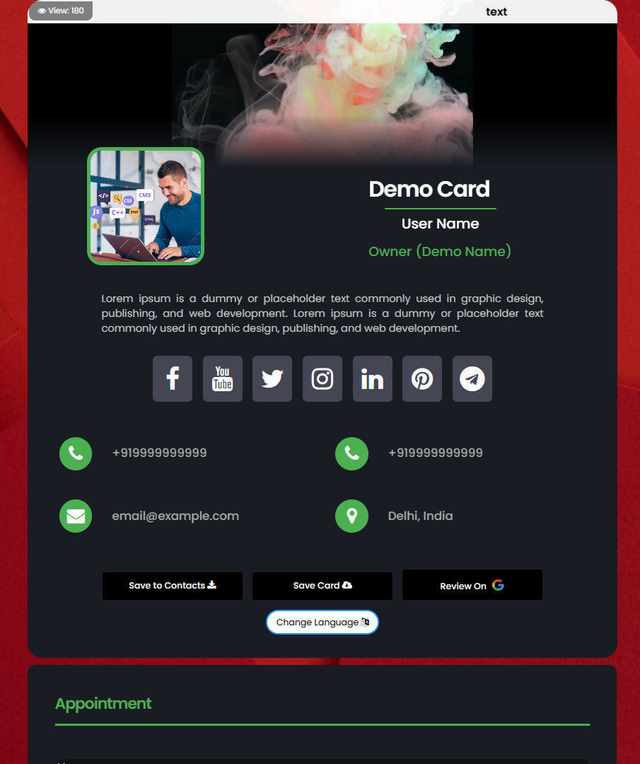 Digital Menu