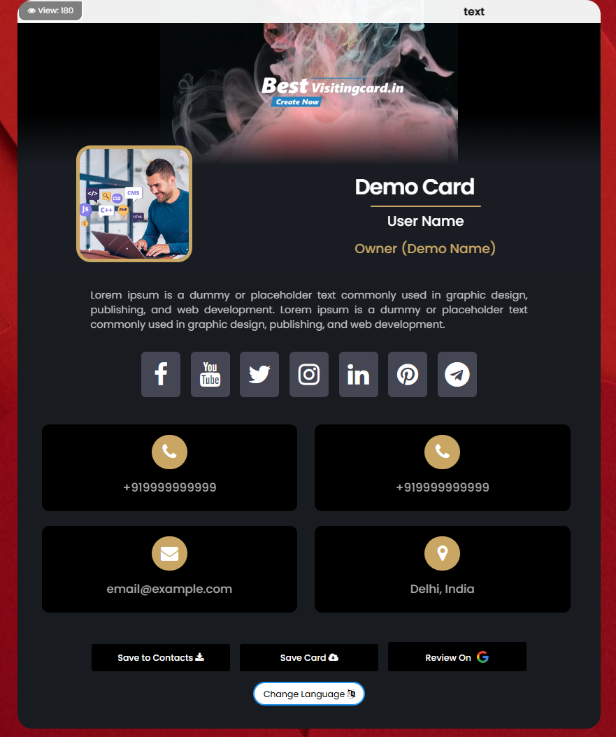 Digital Menu
